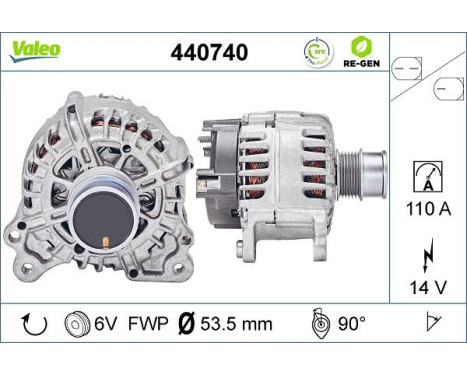 Alternator REMANUFACTURED PREMIUM 440740 Valeo, Image 4