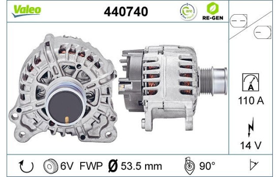 Alternator REMANUFACTURED PREMIUM 440740 Valeo, Image 4