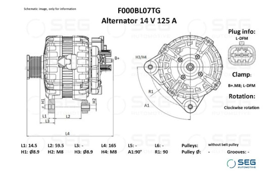 Alternator Renault 110A, Image 6