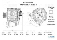 Alternator Renault 150A