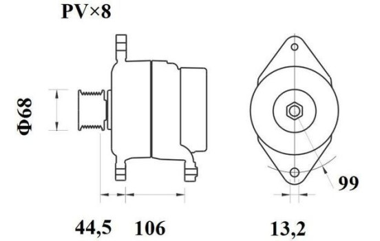 Alternator Volvo 110A, Image 2