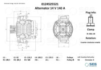 Alternator Volvo 140A