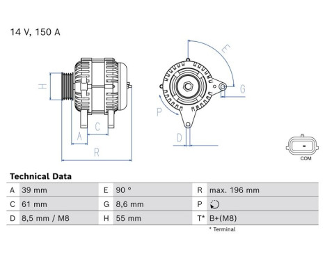 Dynamo 0 986 084 870 Bosch