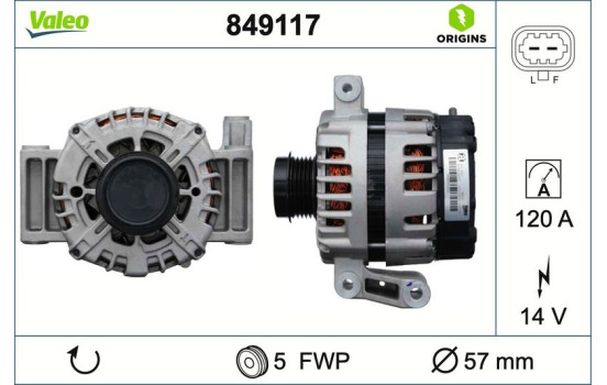 Dynamo 849117 Valeo