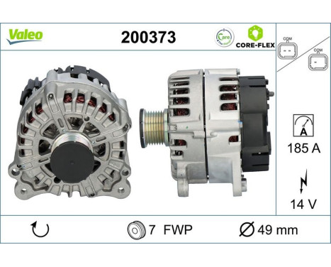 Dynamo / Alternator 200373 Valeo, Image 2
