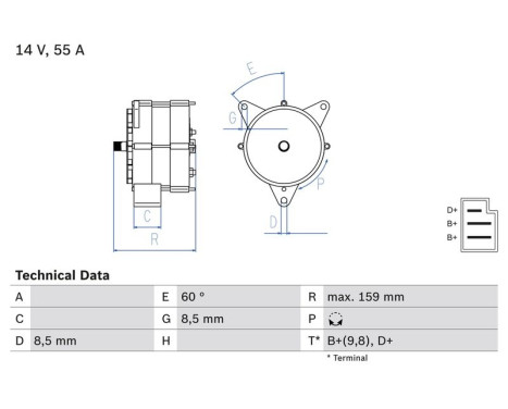 Dynamo / Alternator 3102 Bosch, Image 2