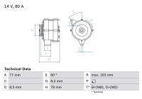 Dynamo / Alternator 3417 Bosch