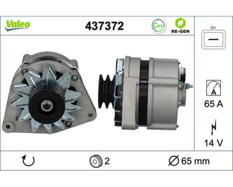 Dynamo / Alternator 437372 Valeo, Image 2