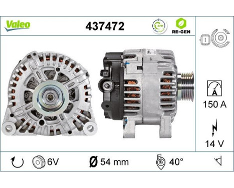 Dynamo / Alternator 437472 Valeo, Image 4