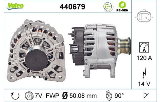 Dynamo / Alternator 440679 Valeo, Image 2