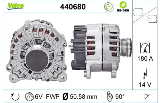 Dynamo / Alternator 440680 Valeo, Image 2
