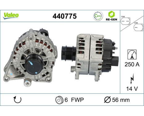 Dynamo / Alternator 440775 Valeo, Image 2