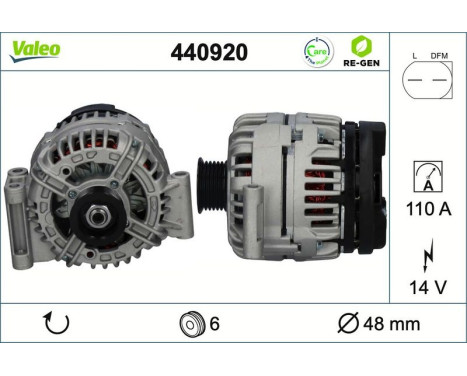 Dynamo / Alternator 440920 Valeo, Image 2