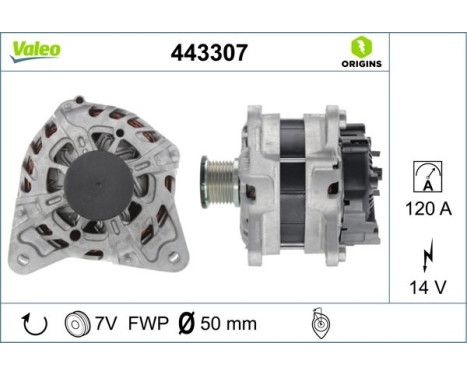 Dynamo / Alternator 443307 Valeo