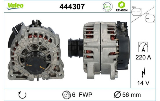 Dynamo / Alternator 444307 Valeo, Image 2