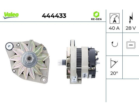 Dynamo / Alternator 444433 Valeo, Image 2
