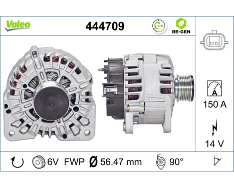 Dynamo / Alternator 444709 Valeo, Image 5