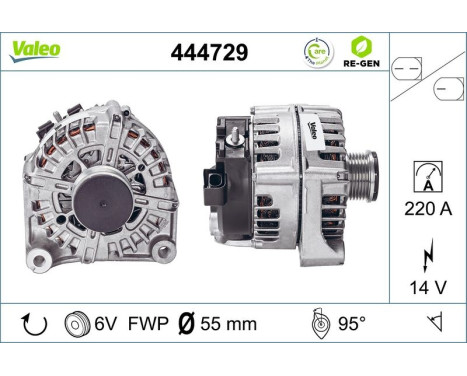 Dynamo / Alternator 444729 Valeo, Image 2