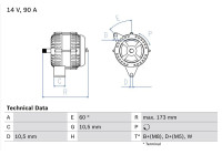 Dynamo / Alternator 4600 Bosch
