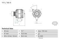 Dynamo / Alternator 8448 Bosch