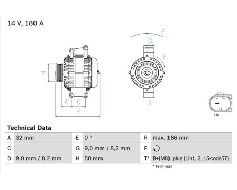 Dynamo / Alternator 8459 Bosch, Image 2
