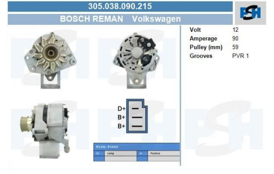 Dynamo Bosch VW G60 0.120.469.864-R