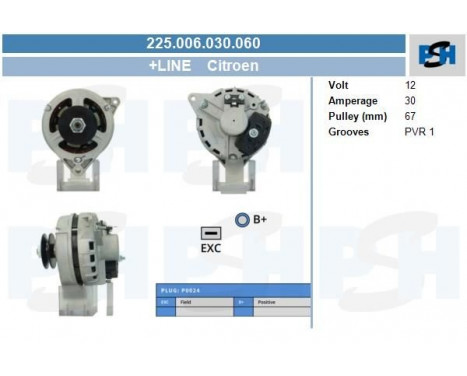 Dynamo Citroën 30A (Ducellier) 225.006.030.000 PlusLine, Image 4