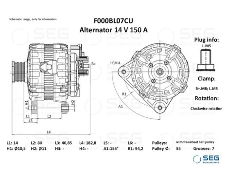 Dynamo Iveco 150A, Image 6