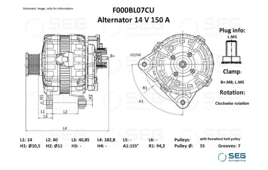 Dynamo Iveco 150A, Image 6