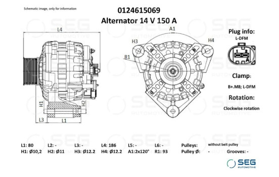 Dynamo Mercedes 150A