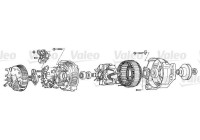 Dynamo Renault 75A A13VI149 Valeo