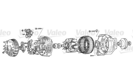 Dynamo Renault 75A A13VI149 Valeo