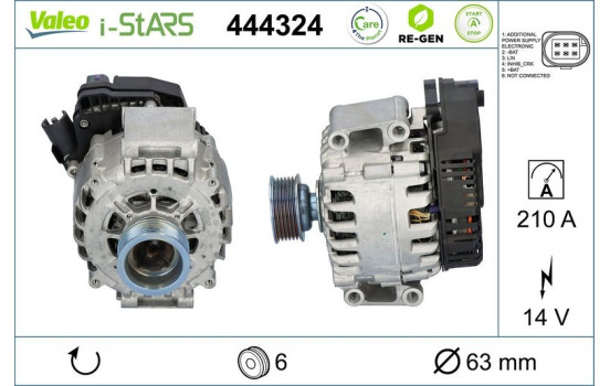 Starter Generator 444324 Valeo, Image 2
