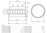 Stator, generator