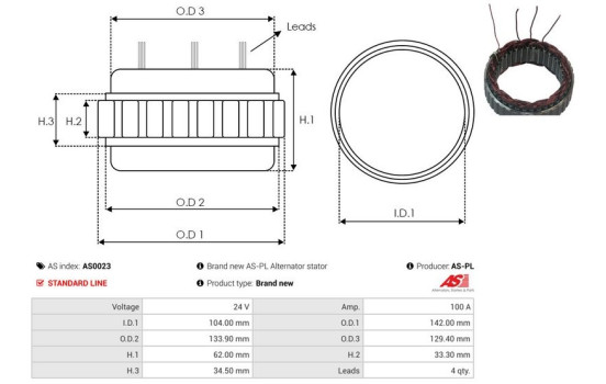 Stator, generator, Image 2