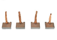 Carbon brush, starter motor