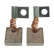 Carbon brush, starter motor