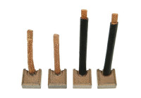 Carbon brush, starter motor