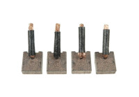 Carbon brush, starter motor