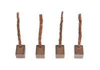 Carbon brush, starter motor