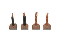 Carbon brush, starter motor