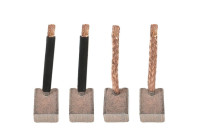 Carbon brush, starter motor