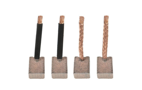 Carbon brush, starter motor