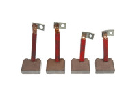 Carbon brush, starter motor