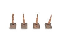 Carbon brush, starter motor