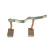 Carbon brush, starter motor