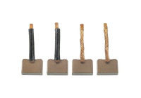 Carbon brush, starter motor