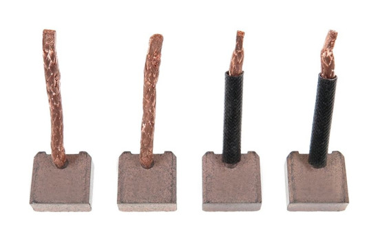 Carbon brush, starter motor