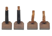 Carbon brush, starter motor