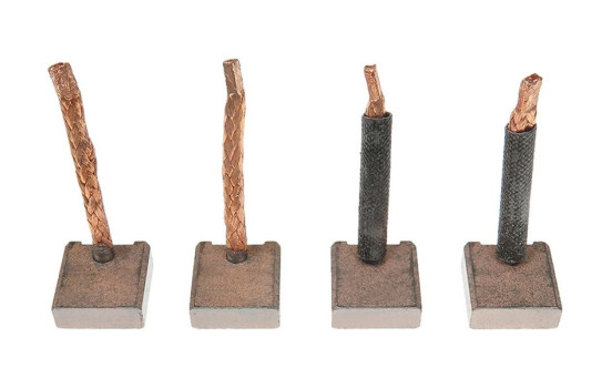 Carbon brush, starter motor